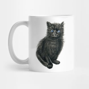 Black kitten Mug